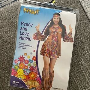 Spirit Colorful Hippie Costume with Floral Patterns